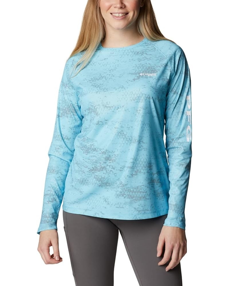 Women's Printed Tidal Deflector Long Sleeve Atoll/Pfg Camo Dark Medium $33.60 T-Shirts