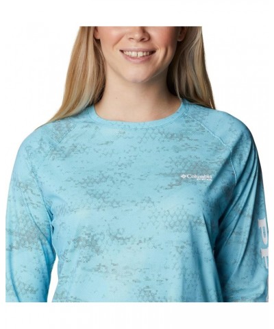 Women's Printed Tidal Deflector Long Sleeve Atoll/Pfg Camo Dark Medium $33.60 T-Shirts