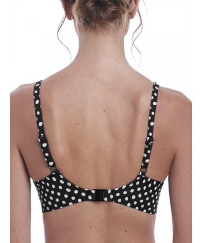 Santa Monica Gathered Full Cup Underwire Bikini Top (6720) Black/White $21.62 Swimsuits