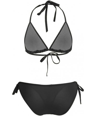 Bikini Sets for Women Sexy Triangle String Halter Thong Micro Bikini Bathing Suits Two Piece Womens Bikini Swimsuits Black $7...