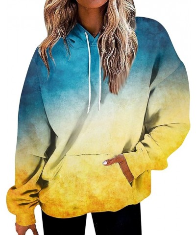 Oversized Sweatshirt for Women, Casual Cute Hoodies Vintage Graphic Clothes Loose Fit Pullover Fall Fashion E-yellow $4.76 Ho...