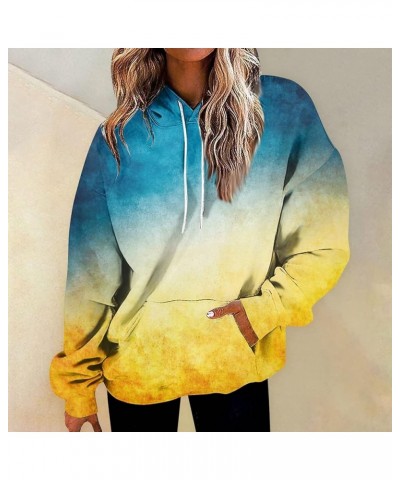 Oversized Sweatshirt for Women, Casual Cute Hoodies Vintage Graphic Clothes Loose Fit Pullover Fall Fashion E-yellow $4.76 Ho...