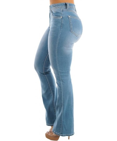 Women's Butt Lifting High Waisted Bootcut Jeans - Stretchy, Comfortable Flare Jeans in Junior Size Vintage Style 10891x_hy473...