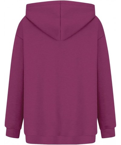 Womens Oversized Sweatshirts Fleece Hoodies Long Sleeve Shirts Pullover Fall Clothes With Pocket Bulk Hoodies for Purple $10....