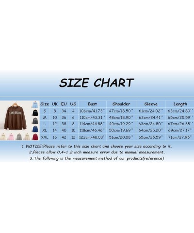 TEXAS Oversized Sweatshirt for Women Long Sleeve Crewneck Letter Graphic Print Casual Pullover Top Y2k Fall Winter Clothes 35...