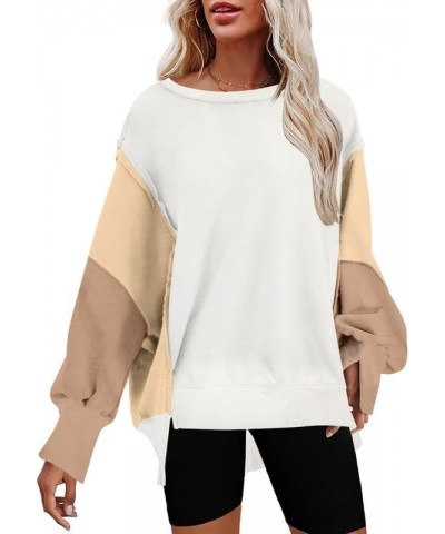 Sweatshirt for Women Crewneck Spring Lightweight Solid Color 2024 Fashion Warm Oversized Fit Pullover Sweatshirts C Khaki $21...