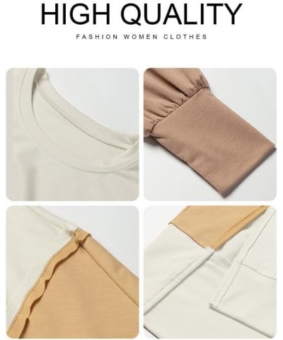 Sweatshirt for Women Crewneck Spring Lightweight Solid Color 2024 Fashion Warm Oversized Fit Pullover Sweatshirts C Khaki $21...