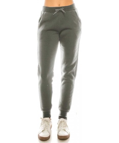 Women's Active Premium Quality Thick Fleece Joggers D Grey $11.00 Activewear