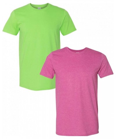 Adult Ultra Cotton T-Shirt with Pocket, Style G2300, 2-Pack Lime-hthberry $12.96 T-Shirts