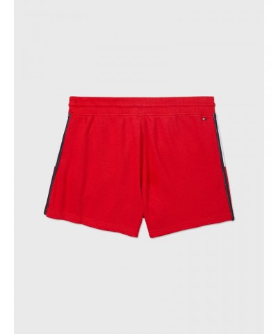 Women's Stripe Shorts with Drawcord Closure, Chinese Red $18.59 Shorts