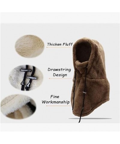 Sherpa Hood, Sherpa Hood Ski Mask Wind-Resistant Fleece Winter Face Mask Adjustable Warm Hood Cove W $10.82 Jackets