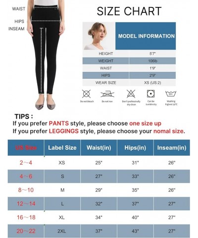 Women's Dress Jeggings Skinny Pants Stretchy Work Slacks Business Casual Leggings with Pockets Office Black $17.18 Leggings