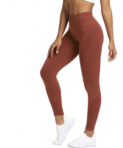 Seamless Legging for Women Carbon Tummy Control Workout Gym Sport Active Yoga Fitness Pants Butterbrown $12.30 Activewear