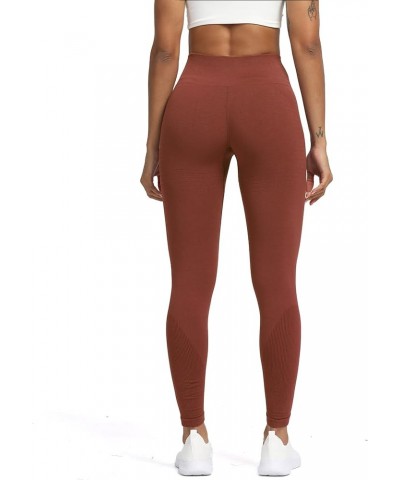 Seamless Legging for Women Carbon Tummy Control Workout Gym Sport Active Yoga Fitness Pants Butterbrown $12.30 Activewear