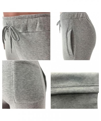 Women Stacked Sweatpants Fleece Drawstring High Waist Legging Jogger for Fall 0grey $15.05 Pants