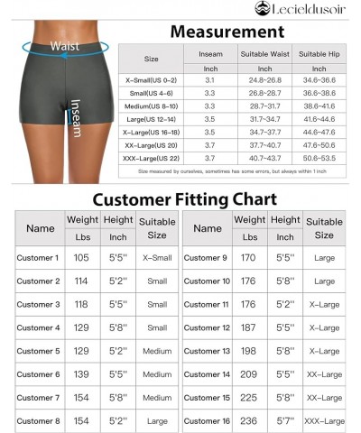 Women's Swim Shorts High Waisted Bathing Suit Bottoms Swimwear Boyshort Swimming Swimsuit Board Shorts Grey $13.75 Swimsuits