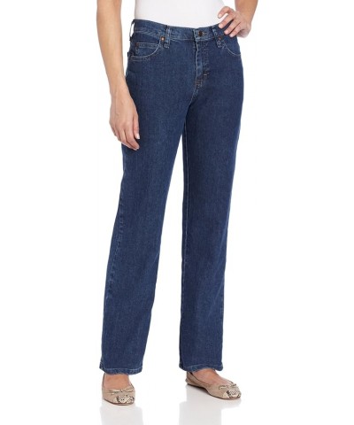 Women's Petite Relaxed Fit Straight Leg Jean Premium Stone $23.78 Jeans