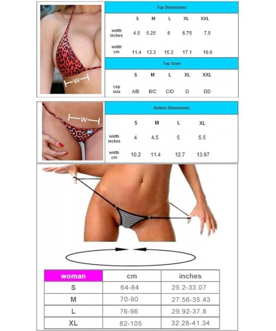 Micro Bikini Extreme G String Thong Bikini Sexy Mini Bathing Suit for Women Green Tie-dye F61 $13.43 Swimsuits