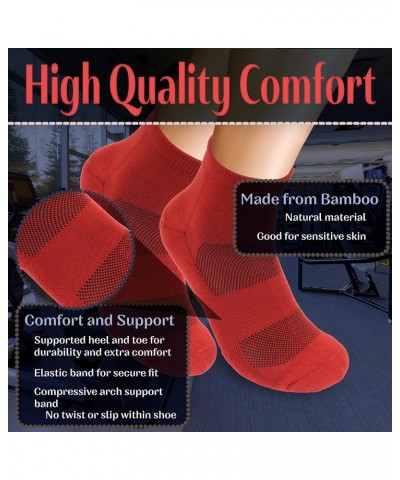 Women's Bamboo Athletic Quarter Crew Sock for Home Travel Work and Sport 06 Navy $13.54 Socks