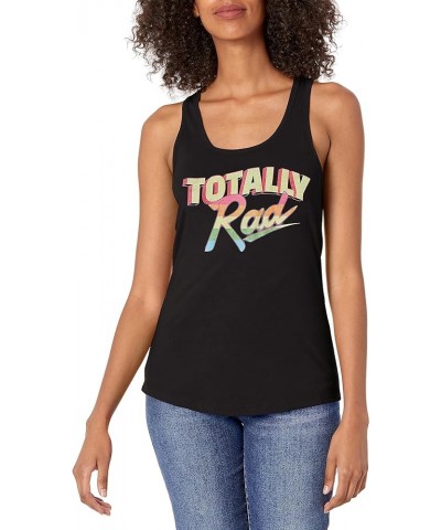 Women's Digital Wave Graphic Junior's Racerback Tank Tops Black//Totally Rad $12.95 Tanks