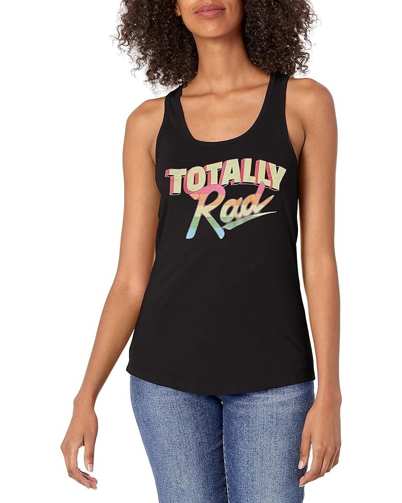 Women's Digital Wave Graphic Junior's Racerback Tank Tops Black//Totally Rad $12.95 Tanks