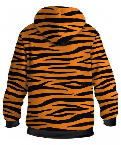 Mens Womens Tiger Hoodies Fleece Zip Hooded Animal Sweatshirt Winter Sherpa Lined Warm Jacket with Pockets 1577 Orange $32.15...