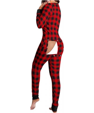 Women's Lingerie Sleep Lounge Valentines Day for Her Jumpsuit Adult Onesie Pajamas Heart Printed for Naughty Sex Play Red-b $...