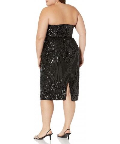 Women's City Chic Plus Size Dress Sequin Sofia Ff Black $43.94 Dresses