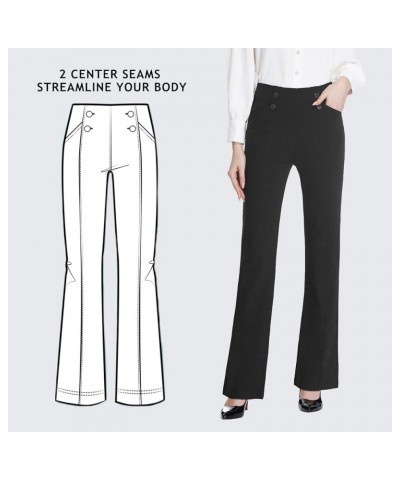 Women's Bootcut Dress Pants 28"/30"/32"/34" Work Pants with Pockets Slacks Business Casual Pants Tall Long Petite 34" Inseam ...