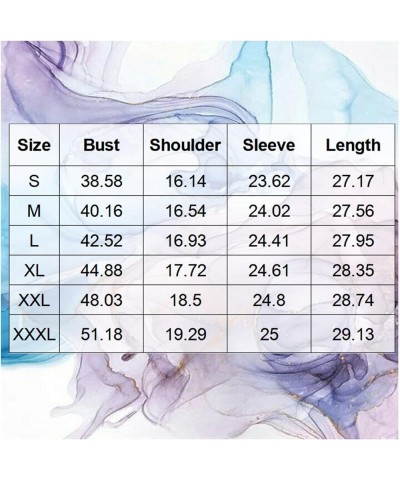 Long Sleeve Shirts for Women Retro Print Tunic Tops Basic V Neck Blouses Shirts Regular Womens Spring Tops 2024 03-sky Blue $...