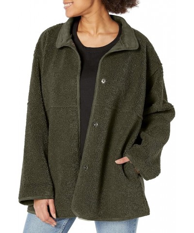 Women's Albany Lux Sherpa Reversible Jacket Army $106.34 Coats