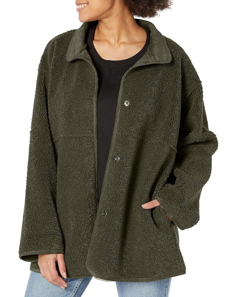 Women's Albany Lux Sherpa Reversible Jacket Army $106.34 Coats