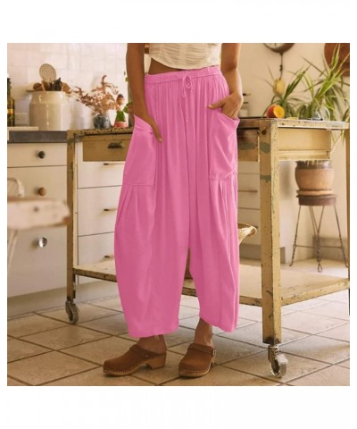 Quinn Plus Size Pants, Quinn Pants for Women Linen Pants with Pockets Summer Harem Pants Boho Beach Pants Green $12.95 Pants