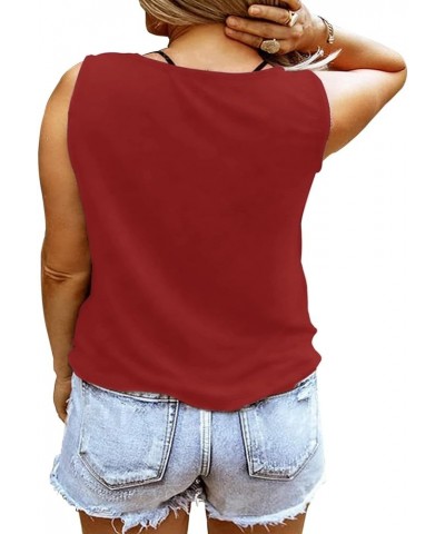 Plus Size Smooth As Tennessee Whiskey Shirt Women Ring Hole Sleeveless Sexy V-Neck Country Music Tank Top Tshirt A5 Red $7.64...