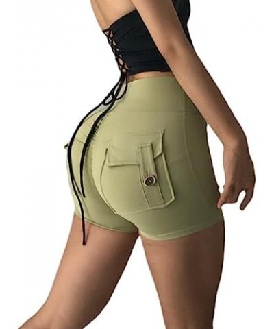 Aesthetic Workout Shorts Womens Aesthetic Yoga Shorts with Pockets for Women Athletic Shorts for Women Green $12.25 Activewear