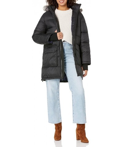 Women's Ozzy Mid-Length Puffer Jacket Black $80.79 Jackets