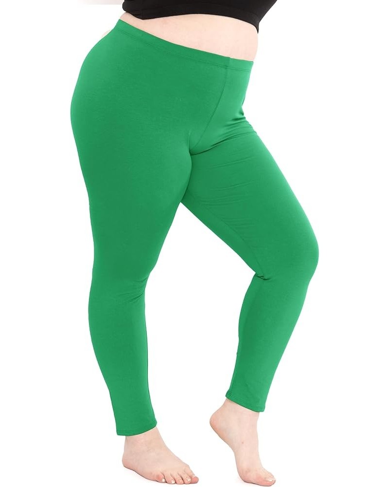 Women's Plus Size Knee & Full Length Leggings | X-Large - 7X Full Length Kelly Green $11.19 Leggings