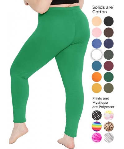 Women's Plus Size Knee & Full Length Leggings | X-Large - 7X Full Length Kelly Green $11.19 Leggings