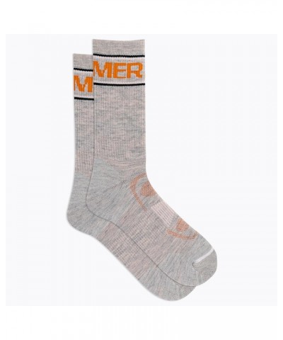 Men's and Women's Zoned Cushioned Wool Hiking Crew Socks-1 Pair Pack-Breathable Arch Support Gray $10.79 Socks