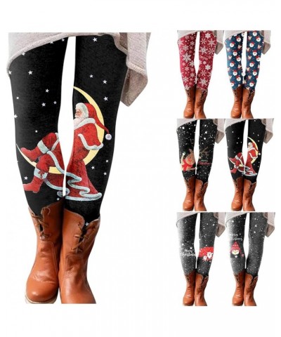 Christmas Leggings for Women 2022,Womens Ultra Soft Brushed Christmas Leggings Pants Ankle Length Pants F $7.84 Leggings