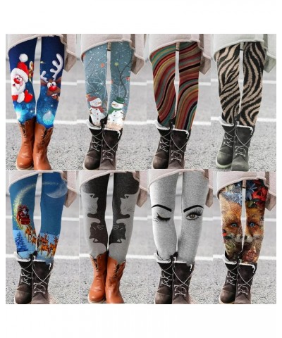 Christmas Leggings for Women 2022,Womens Ultra Soft Brushed Christmas Leggings Pants Ankle Length Pants F $7.84 Leggings