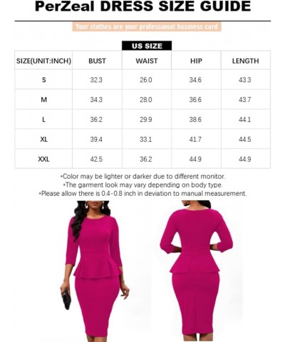 Women's Bodycon Pencil Dress Teacher Office Church Modest Business Wear to Work Bodycon Sheath Suiting Dresses Rose Red $22.5...