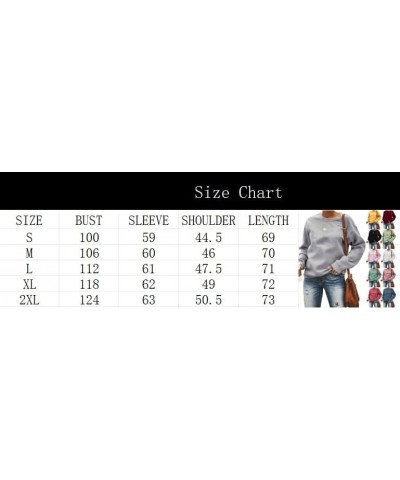 Women's Oversized Sweatshirt Long Sleeve Round Neck Solid Color Pullover Shirts Loose Fit Casual Fall Fahsion Outfits Blue $1...