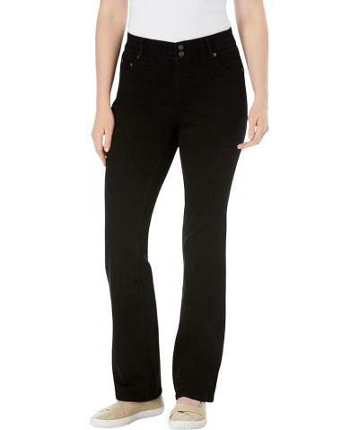 Women's Plus Size Secret Solutions™ Tummy Smoothing Bootcut Jean Black Denim $33.77 Others