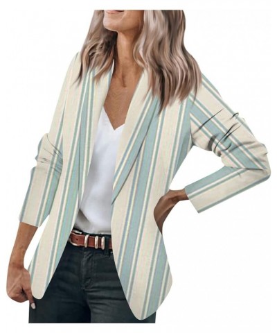 Women's Blazer 2023 Ball Gown Oversized Overcoat for Women Winter Long Sleeve with Designs Polyester Overcoat 03-light Blue $...