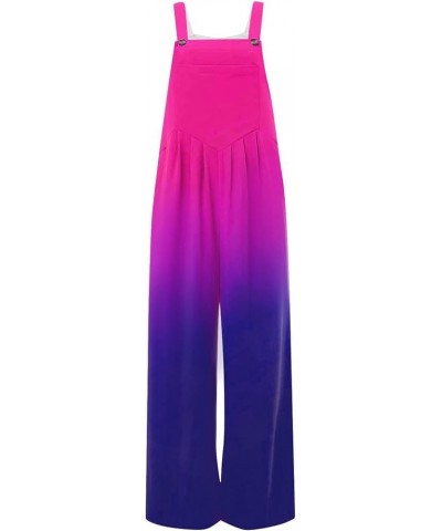 Women's Jumpsuits, Rompers & Overalls Casual Loose Sleeveless Rompers With Pockets Rompers And Jumpsuits Purple $10.39 Jumpsuits