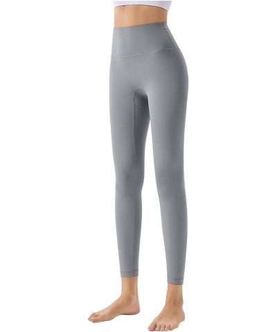 Women's Buff Lifting Leggings Yoga Workout Pants Running Tights Gym Clothes Athletic Clothes Activewear 2024 Summer Gray $7.7...