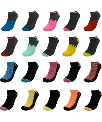 Women Low Cut Ankle Socks (20-Pair) Athletic, Sports, Workout, Running Assortment 13 $9.20 Activewear