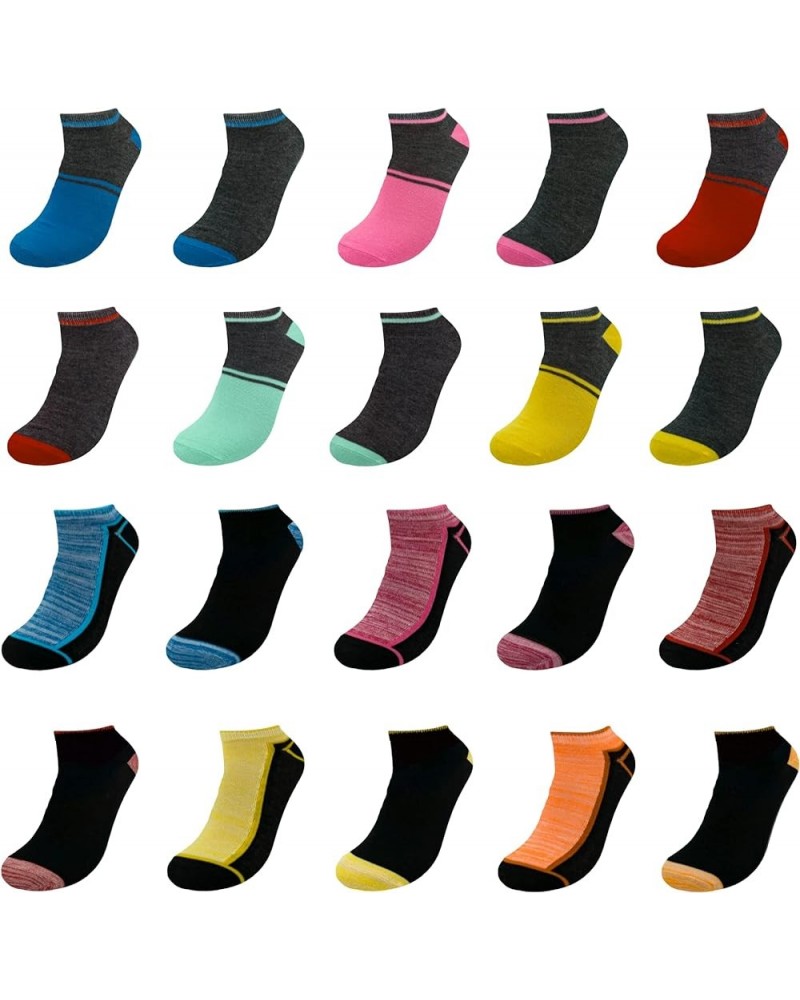 Women Low Cut Ankle Socks (20-Pair) Athletic, Sports, Workout, Running Assortment 13 $9.20 Activewear