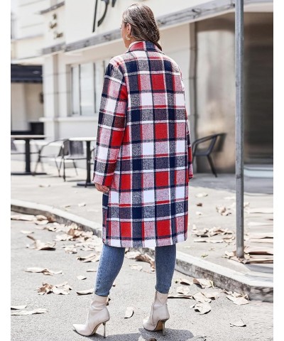 Womens Plus Size Flannel Plaid Shacket Jacket Button Down Long Sleeve Lounge Boyfriend Shirt Long Tartan Coat Ydl4 $13.25 Blo...